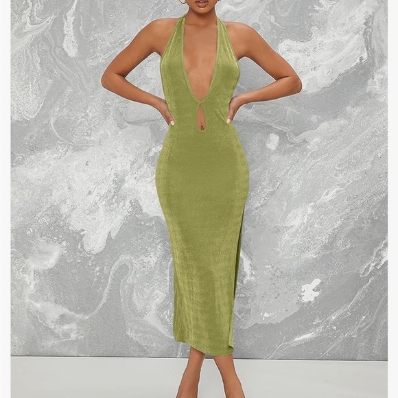 🔥 Backless Bodycon Halter Dress NWOT - Picture 12 of 12